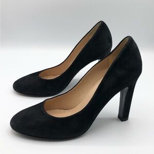 Diane Von Furstenberg Black Suede Classic Pumps Women’s Size 7.5